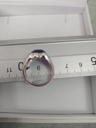 Anillo Tous Morado y Plateado