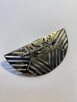 Spilla Art Déco Vintage anni 30/40 a Mezzaluna