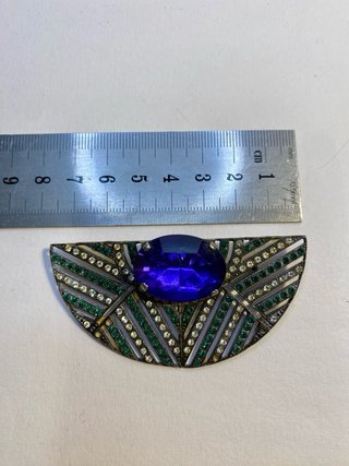 Spilla Art Déco Vintage anni 30/40 a Mezzaluna