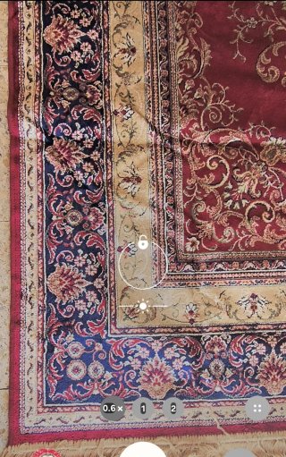 Alfombra Oriental Mazovia Beige y Roja