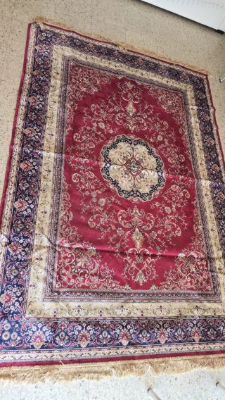 Alfombra Oriental Mazovia Beige y Roja