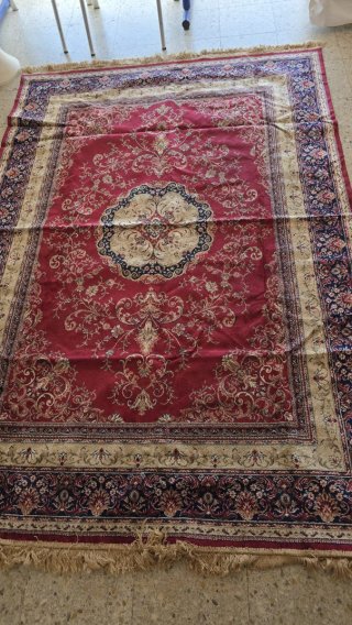 Alfombra Oriental Mazovia Beige y Roja