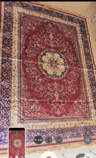 Alfombra Oriental Mazovia Beige y Roja