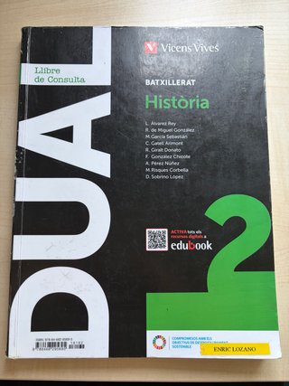 Llibre de consulta historia Vicens Vives 2º Batxi