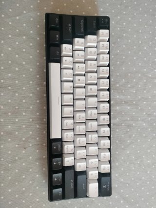 Teclado Mecánico RGB Negro y Blanco 60%