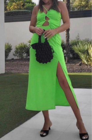 Vestido H&M Neón Corto
