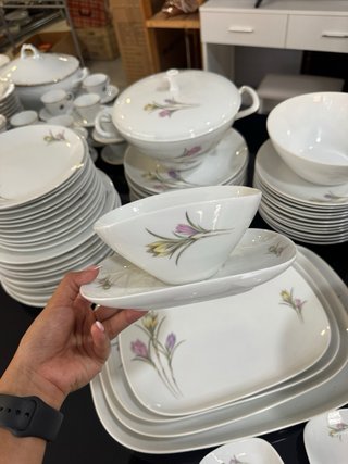Vajilla Bidasoa Porcelana Flores