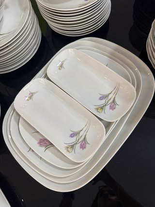 Vajilla Bidasoa Porcelana Flores