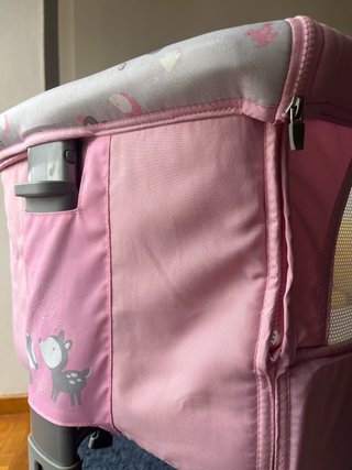 Cuna colecho Chicco rosa