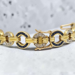 pulsera-circulos-diamantes-zafiros-oro
