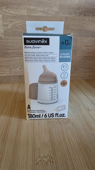 Biberón Suavinex Zero.Zero 180ml +0M sin abrir