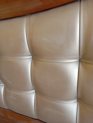 Cabecero de matrimonio 150cm madera y polipiel