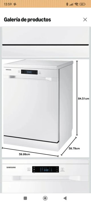 Lavavajillas Samsung DW60M6040FW