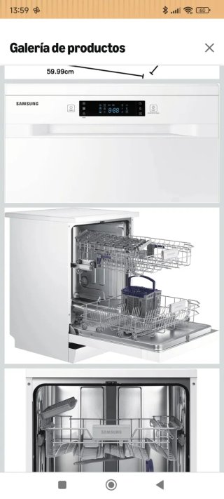 Lavavajillas Samsung DW60M6040FW