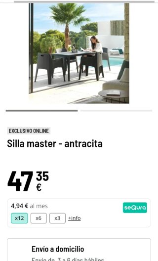 Set 2 Sillas Shaf Master Antracita Apilables