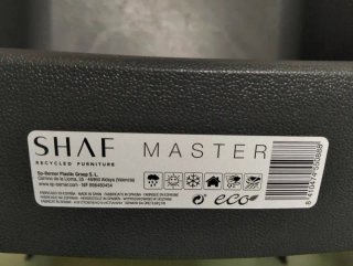 Set 2 Sillas Shaf Master Antracita Apilables