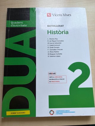 Història, 2 Batxillerat, Dual Quadern d'activitats