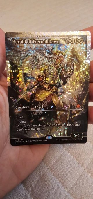 Carta MTG Herald of Eternal Dawn fractured Foil