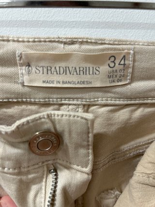 Pantalón largo beige