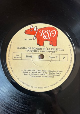 Vinilo Saturday Night Fever 1977 Banda Sonora