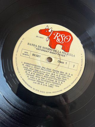 Vinilo Saturday Night Fever 1977 Banda Sonora