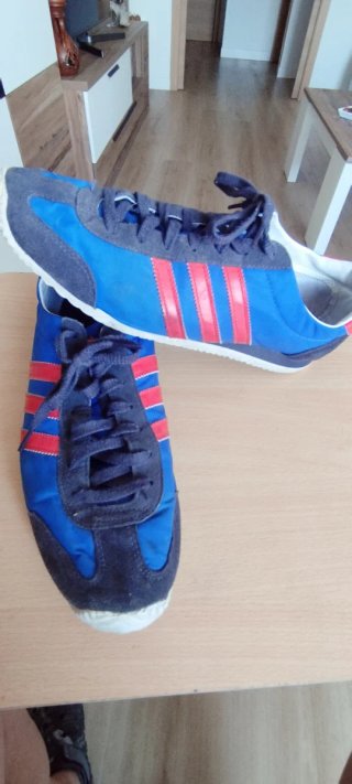 Zapatillas Adidas Talla 45 1/3 Azul/Rojo