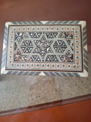 Caja joyero taracea egipcia