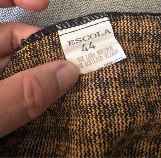 Jersey Escolá Pata de Gallo Talla 44. Lana merino.