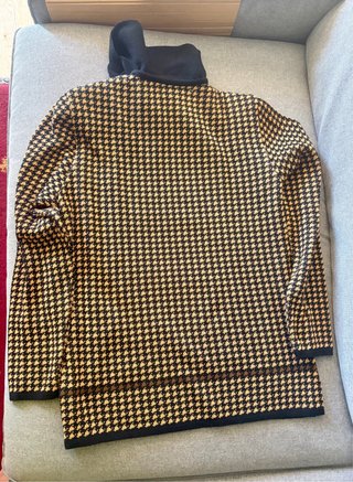 Jersey Escolá Pata de Gallo Talla 44. Lana merino.