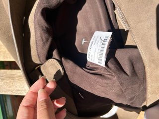 Bolso Zara Marrón Ante