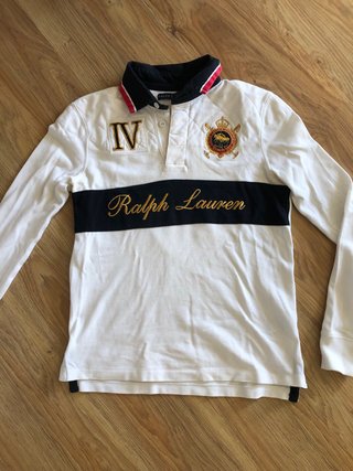 Polo Ralph Lauren Blanco Manga Larga