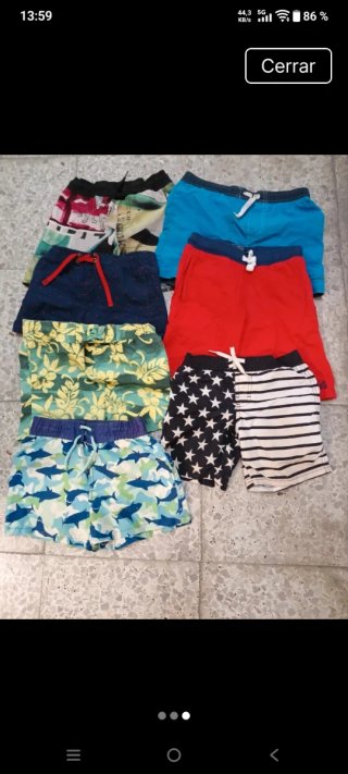 Lote de bañadores y pantalones cortos