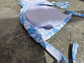 Bikini Dior Blu/Bianco
