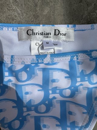 Bikini Dior Blu/Bianco