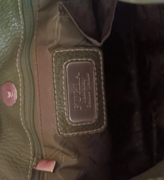 Borsa vintage Furla verde oliva