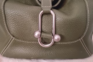 Borsa vintage Furla verde oliva