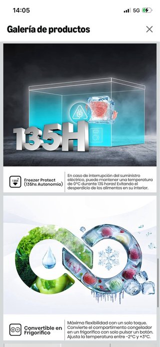 Arcón Congelador NUEVO!!!!! Hisense FT484D4AWLYD