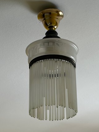 Lámpara colgante cristal vintage
