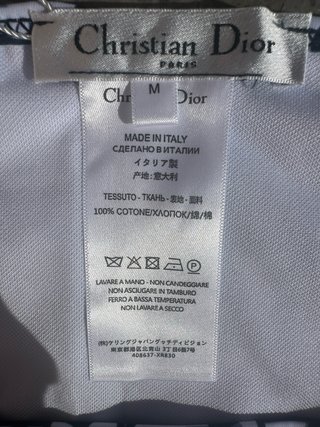 Bikini Dior blu e bianco