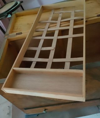 Mueble arcón baúl antiguo de madera