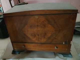Mueble arcón baúl antiguo de madera