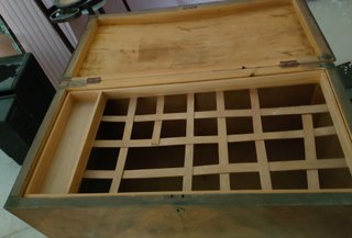 Mueble arcón baúl antiguo de madera