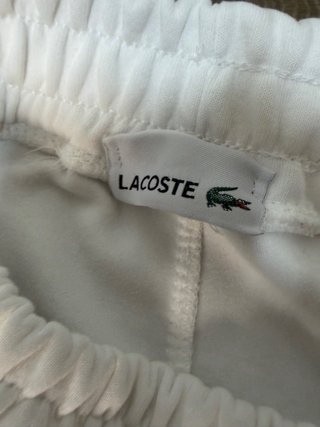 ¡ COMO NUEVO! Pantalón de chándal Lacoste blanco