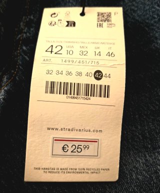 Pantalón vaquero D98 stradivarius .