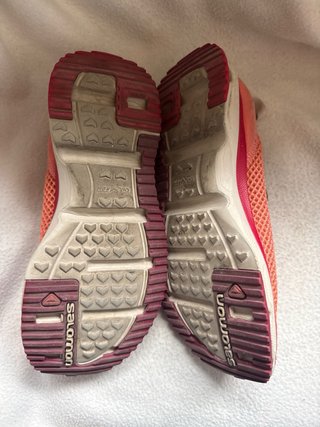 Deportivas Salomon sin cordones naranja/rosa