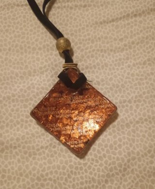 Ciondolo Murano Glass Oro Nero