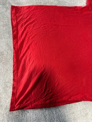 Camiseta Adidas Roja Logo Blanco Talla L