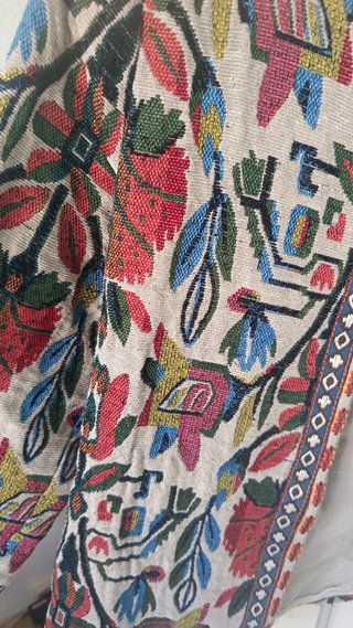 Chaqueta blazer estampada multicolor