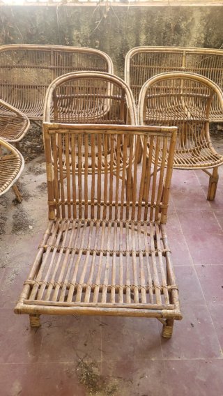 Conjunto Sillas y sofas  Terraza Bambú Vintage.