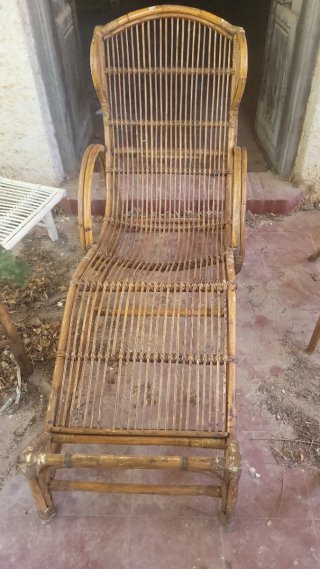 Conjunto Sillas y sofas  Terraza Bambú Vintage.